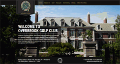 Desktop Screenshot of overbrookgolfclub.com