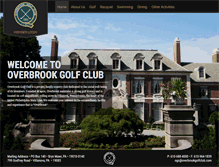 Tablet Screenshot of overbrookgolfclub.com